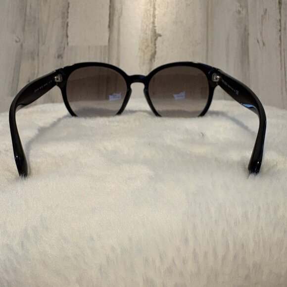 PRADA Round Sunglasses Black Frames Smoke Lens - Picture 4 of 14
